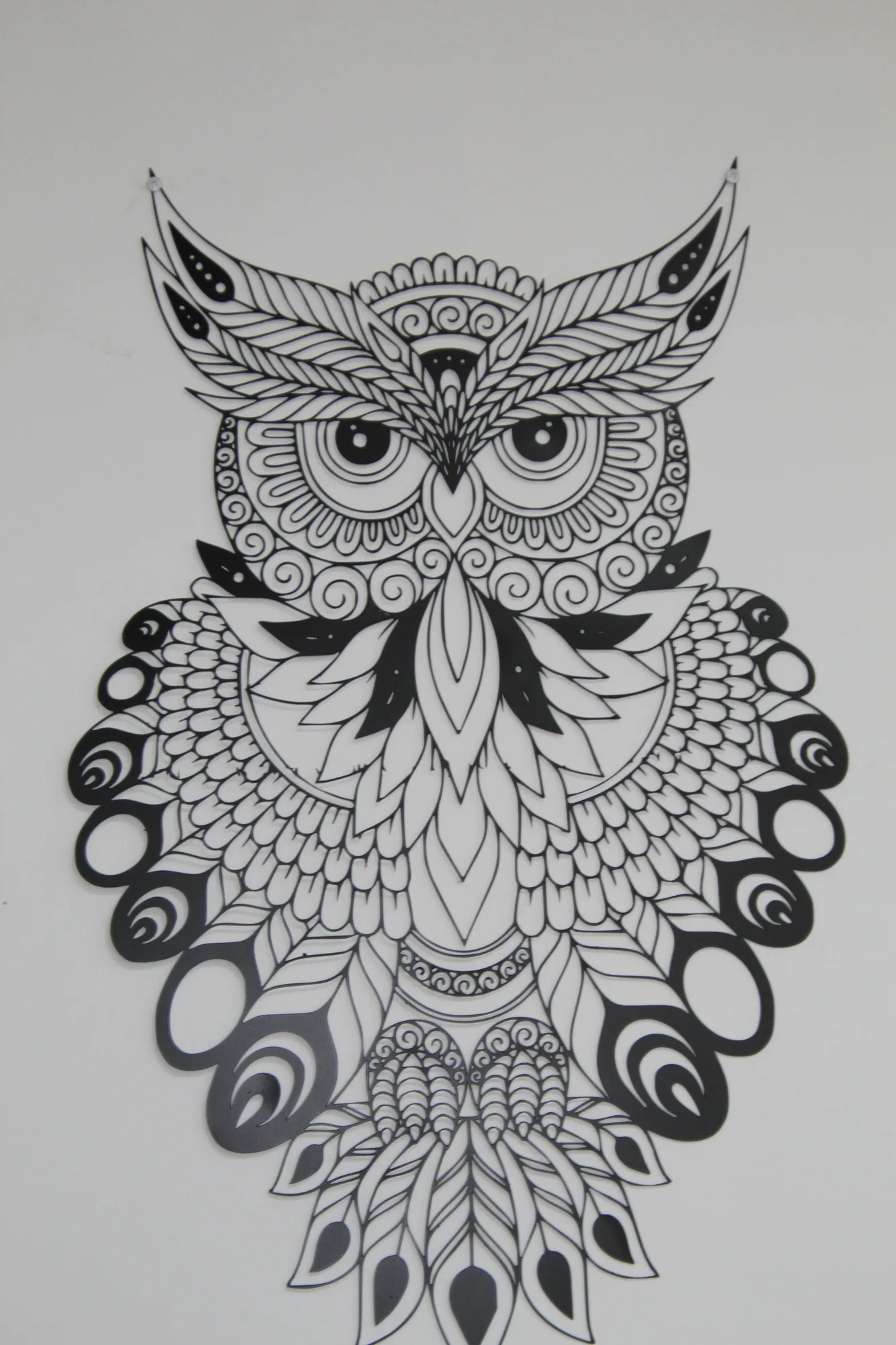 Steel Owl Cut – Precision Metal Art with Presence
