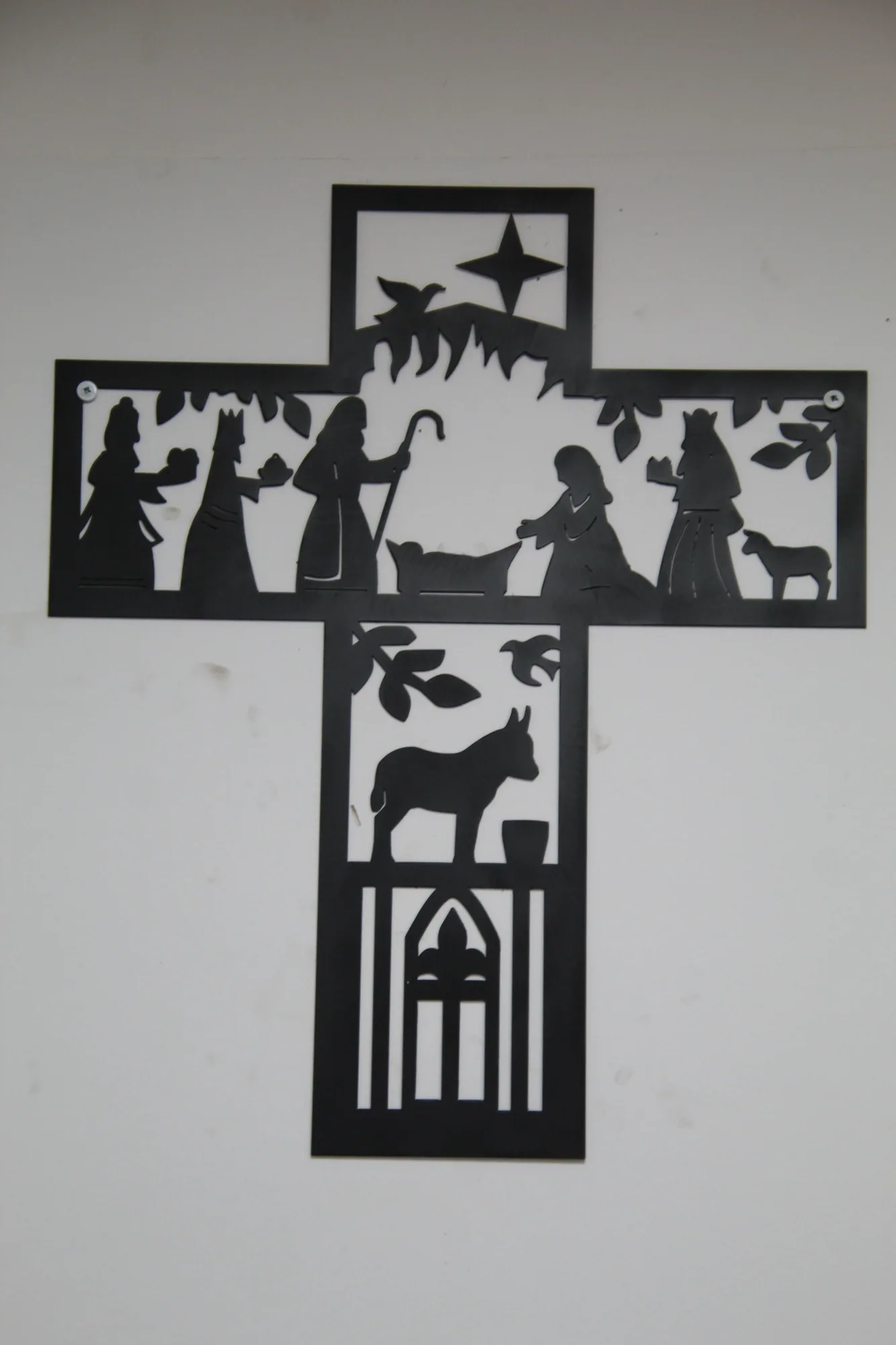 Holy Family Cross – Laser Cut Metal Art with Deep Meaning